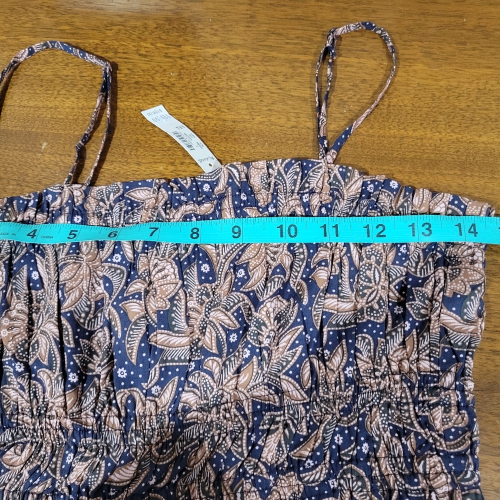 Madewell Smocked Bubble-Hem Midi Dress in Paisley NV466 - Picture 12 of 12